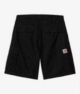 CARHARTT WIP COLE CARGO SHORT I035566 BLACK GARMENT DYED - Shoelosophy