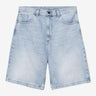 CARHARTT WIP BRANDON SHORT I037161 BLUE HEAVY WORN BLEACHED - Shoelosophy