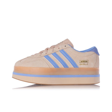 ADIDAS WOMENS GAZELLE STACK JS3927 HALO BLUE BEIGE - Shoelosophy