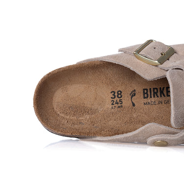 BIRKENSTOCK BOSTON BS SANDCASTLE 1030883 HERGESTELLT IN DEUTSCHLAND WILDLEDER - Shoelosophy