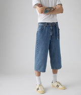 LEVI'S TWISTED BAGGY CAPRI 0049W-0000 JORTS MAN STONE WASHED - Shoelosophy