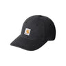 CARHARTT WIP CANVAS CAP I036654 BLACK STONE WASHED - Shoelosophy