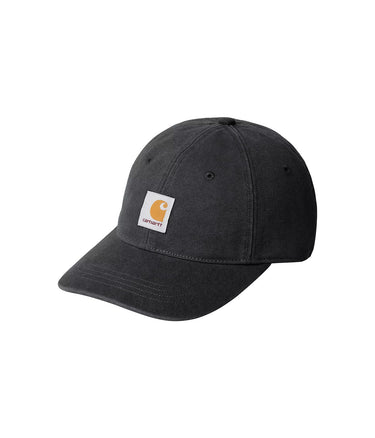 CARHARTT WIP CANVAS CAP I036654 BLACK STONE WASHED - Shoelosophy