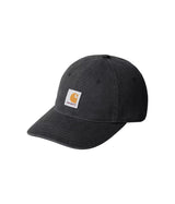 CARHARTT WIP CANVAS CAP I036654 BLACK STONE WASHED - Shoelosophy