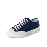 SUPERGA ARTIFACT 2432 WORKS LOW CUT COTTON CANVAS NAVY OFF WHITE - Shoelosophy