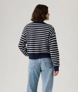 LEVI'S DAMEN REESE V-AUSSCHNITT-SWEATER 0037O-0004 PARISIENNE STRIPE - Shoelosophy