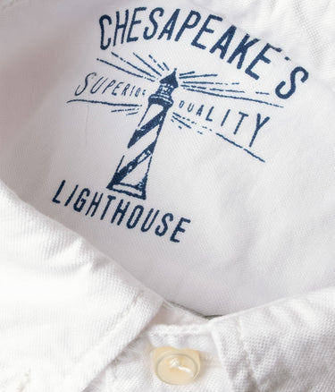 CHESAPEAKE'S BOTTON DOWN OXFORD SHIRT CORNELL WHITE - Shoelosophy
