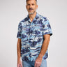 LEE 101 CAMP SHIRT DRAMA BLUE - Shoelosophy