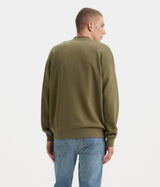 LEVI'S SWEATSHIRT CARDIGAN BURNT OLIVE - Shoelosophy