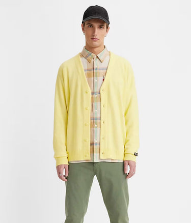 LEVI'S COIT BOXY CARDIGAN A0709-0018 POWDERED YELLOW - Shoelosophy