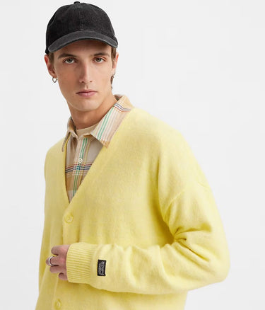 LEVI'S COIT BOXY CARDIGAN A0709-0018 POWDERED YELLOW - Shoelosophy