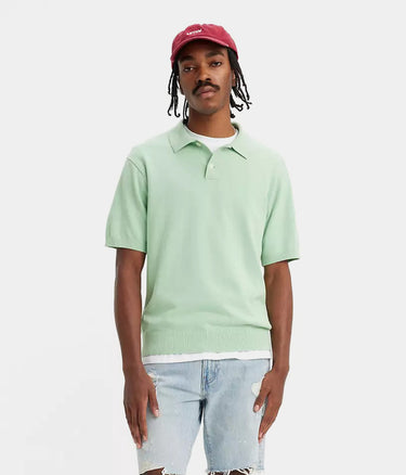 LEVI'S KNIT POLO A7294-0000 AQUA FOAM - Shoelosophy