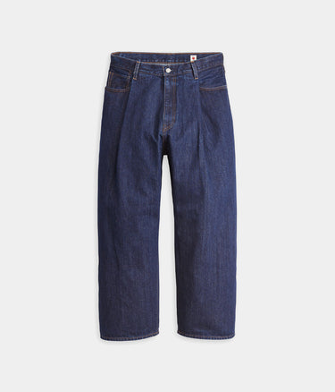 LEVI'S MADE OF JAPAN WIDE PLEAT CROP JEANS A9136-0001 BLAU - Shoelosophy