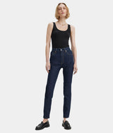 LEVI'S MADE OF JAPAN WOMENS HIGH RISE SLIM SELVEDGE DARK RINSED - Shoelosophy