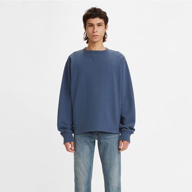 LEVI'S MADE & CRAFTED RELAXED CREWNECK SWEATSHIRT A2137-0001 DARK DENIM - Shoelosophy