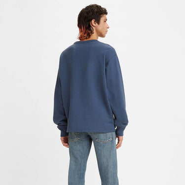 LEVI'S MADE & CRAFTED RELAXED CREWNECK SWEATSHIRT A2137-0001 DARK DENIM - Shoelosophy