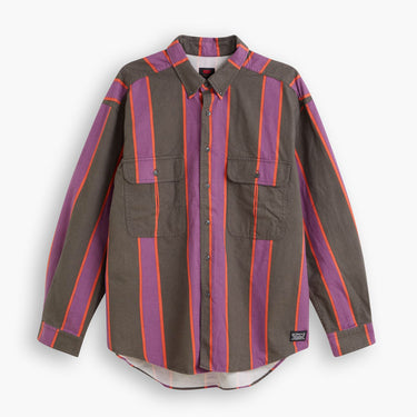LEVI'S SKATEBOARDING WOVEN VERTICAL STRIPE SHIRT - Shoelosophy