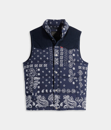 LEVI'S WESTERN SUPER PUFFER VEST BARKLEY BANDANA - Shoelosophy