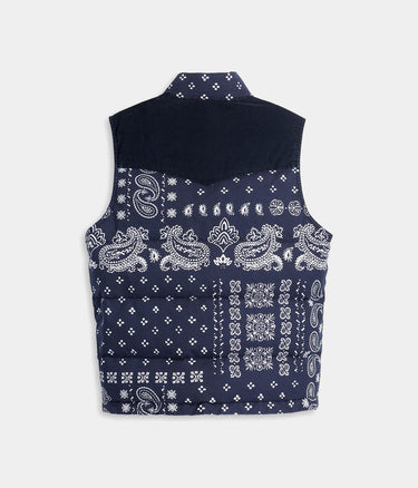 LEVI'S WESTERN SUPER PUFFER VEST BARKLEY BANDANA - Shoelosophy