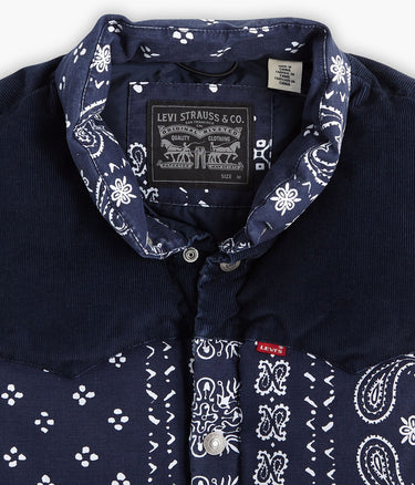 LEVI'S WESTERN SUPER PUFFER VEST BARKLEY BANDANA - Shoelosophy