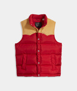 LEVI'S WESTERN SUPER PUFFER VEST RHYTHMIC RED - Shoelosophy