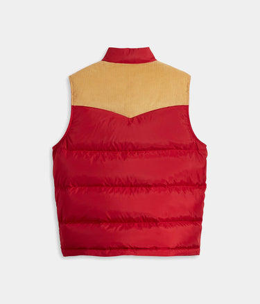 LEVI'S WESTERN SUPER PUFFER VEST RHYTHMIC RED - Shoelosophy