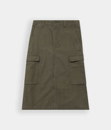 LEVI'S WOMENS CARGO MIDI SKIRT A7539-0003 OLIVE NIGHT - Shoelosophy