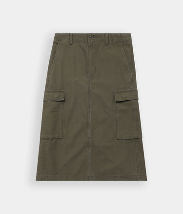 LEVI'S WOMENS CARGO MIDI SKIRT A7539-0003 OLIVE NIGHT - Shoelosophy