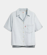 LEVI'S WOMENS JOYCE SHORT SLEEVE RESORT SHIRT - Shoelosophy