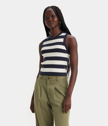 LEVI'S WOMENS OCEAN TANK ABALONE STRIPE NIGHTWATCH - Shoelosophy