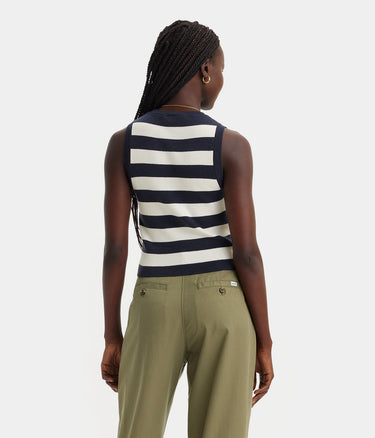 LEVI'S WOMENS OCEAN TANK 전복 스트라이프 나이트워치 - Shoelosophy