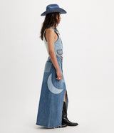 LEVI'S WOMENS PRIDE ICON LONG SKIRT A8395-0000 PATCHWORK DENIM - Shoelosophy
