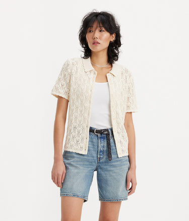 LEVI'S WOMENS 씨사이드 스웨터 써니 크림 - Shoelosophy