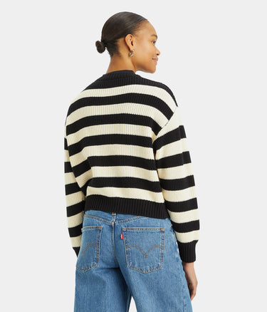 LEVI'S WOMENS 스노우플레이크 카디건 A8728-0007 버터플라이 스트라이프 캐비아 - Shoelosophy