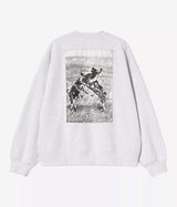 CARHARTT WIP NO PLAY SWEATSHIRT I035609 ASH HEATHER - Shoelosophy