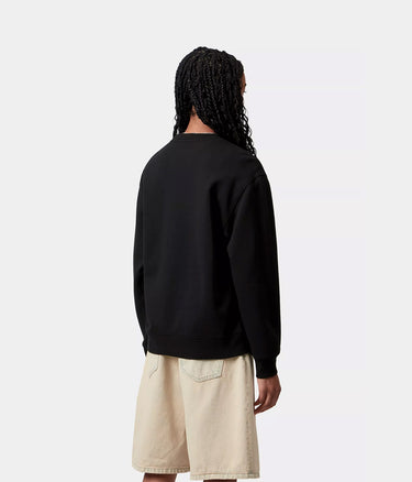 CARHARTT WIP WOMENS WIPTOPIA SCRIPT SWEATSHIRT I035515 SCHWARZ DUNKELGRAU - Shoelosophy
