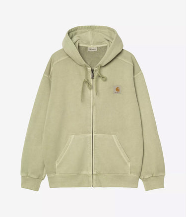 CARHARTT WIP HOODED NELSON JACKET I033064 GENTLE GREEN GARMENT DYED - Shoelosophy