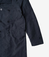CHESAPEAKE'S JUNGLE CLOTH NAVAL OFFICER TRENCH COAT NAVY BLUE - Shoelosophy