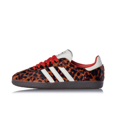 ADIDAS DAMEN SAMBA OG JI2734 DUNKELBRAUN OFF WHITE LEOPARD PRINT - Shoelosophy