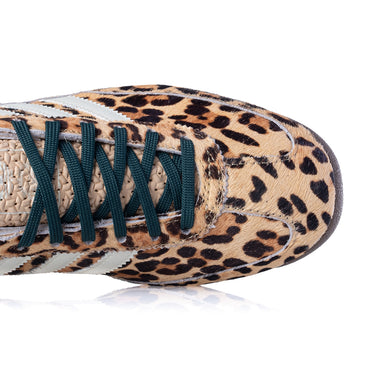 ADIDAS WOMENS SL 72 OG KI4205 MAGIC BEIGE IVORY LEOPARD PRINT - Shoelosophy