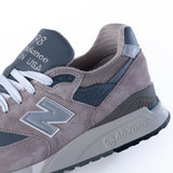 NEW BALANCE 998 CORE GREY MADE IN USA U998GR - Shoelosophy