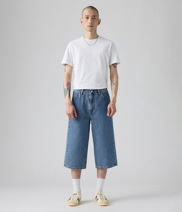 LEVI'S TWISTED BAGGY CAPRI 0049W-0000 JORTS MAN STONE WASHED - Shoelosophy