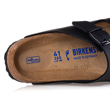 BIRKENSTOCK ARIZONA SFB 551253 SCHWARZES WEICHFUSSBETT, HERGESTELLT IN DEUTSCHLAND - Shoelosophy