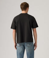LEVI'S CROPPED T-SHIRT GARMENT DYED 0049F-0004 JET BLACK GARMENT DYED - Shoelosophy