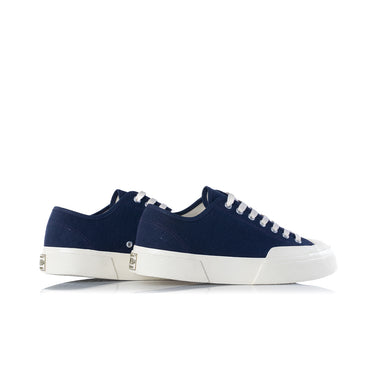 SUPERGA ARTIFACT 2432 WORKS LOW CUT COTTON CANVAS NAVY OFF WHITE - Shoelosophy
