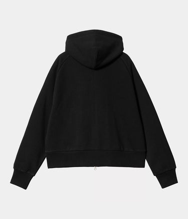 CARHARTT WIP WOMENS HOODED ELDON SWEATSHIRT JACKET I034374 SCHWARZ - Shoelosophy