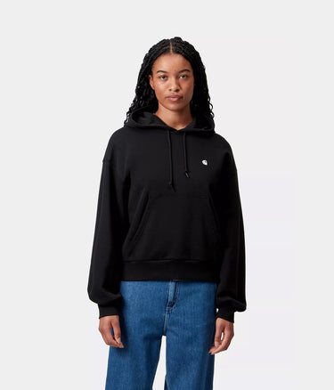 CARHARTT WIP WOMENS HOODED CASEY SWEATSHIRT I032644 SCHWARZ - Shoelosophy