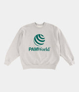P.A.M. WORLD CREW NECK SWEATSHIRT GRAU MARLE - Shoelosophy
