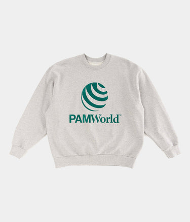 P.A.M. WORLD CREW NECK SWEATSHIRT GRAU MARLE - Shoelosophy