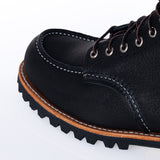 RED WING 2949 MOC TOE ROUGHNECK BLACK MADE IN USA 6" MOC - Shoelosophy